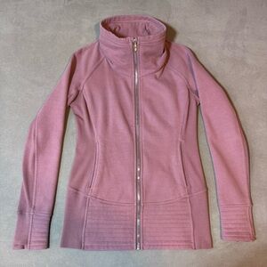 Lululemon Radiant Jacket II Womens Size 6 Pink Full Zip Athletic Gym